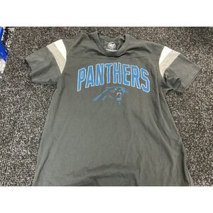 47 Brand Carolina Panthers T Shirt Women's Large NFL Football Graphic Tee‎